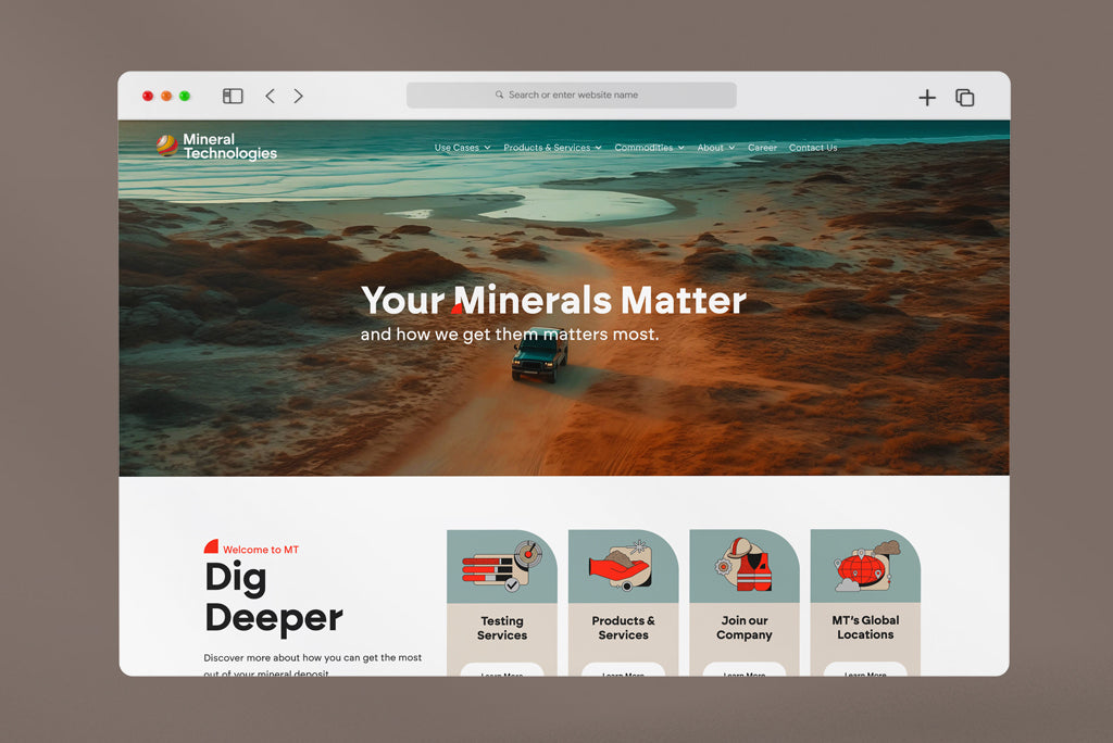 Digitalstrategie und Website-Relaunch für ein Unternehmen in der Bergbauindustrie